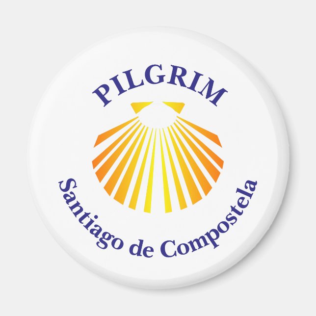 Pilgrim Camino de Santiago Magnet (Vorne)
