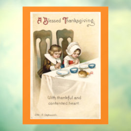 Pilgrim Children Prachen Fensterheber Fensteraufkleber