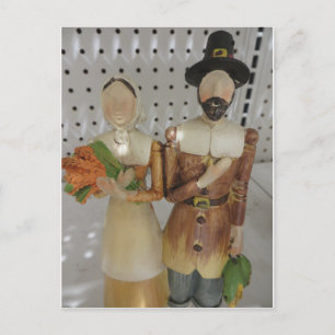 Pilgrim Couple Postkarte