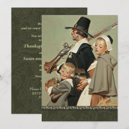 Pilgrim Family Erntedank Einladung