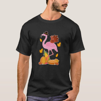Pilgrim Flamingo mit der Türkei - Niedlicher Funny T-Shirt