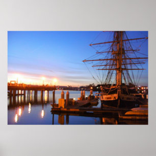 Pilgrim im Morgengrauen Foto Poster