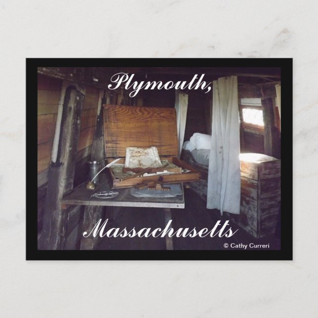 Pilgrim Memorial Staat Park, Massachusetts Postkarte (Vorderseite)
