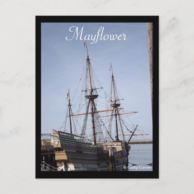 Pilgrim Memorial Staat Park, Massachusetts Postkarte (Vorderseite)