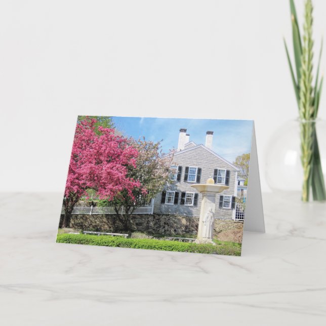 Pilgrim Mother, Plymouth, MA Spring Karte (Vorderseite)