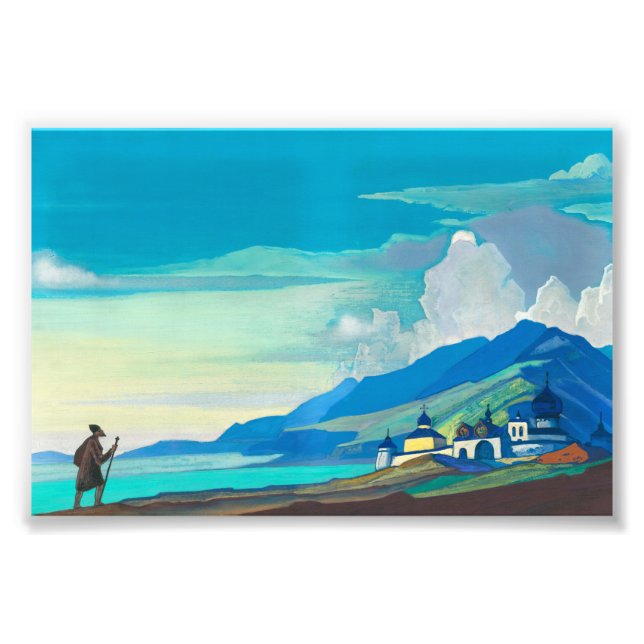 Pilgrim of the Radiant City by Nicholas Roerich Fotodruck (Vorne)