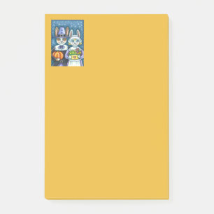 PILGRIM RABBITS, ERNTEDANK HARE'S HARVEST, NIEDLIC POST-IT KLEBEZETTEL