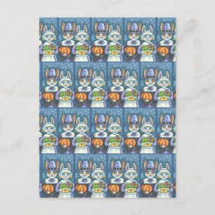 PILGRIM RABBITS, PRIM & PROPER ERNTEDANK HARTEN POSTKARTE