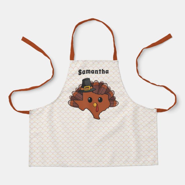 Pilgrim Texas Türkei All-over Print Schürze (Vorderseite)