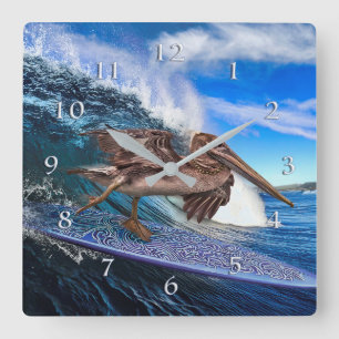 PILISCH-BARREL-RIDER-ÜBERSICHT QUADRATISCHE WANDUHR