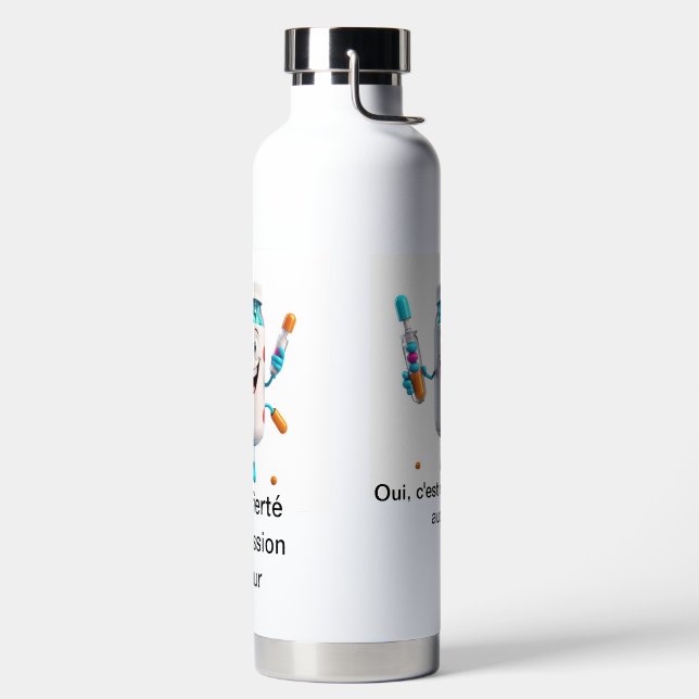 Pill Bottle Design Water Bottle Trinkflasche (links)