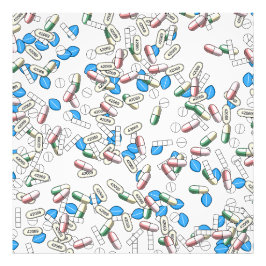Pill Sprinkles Pattern Fotodruck
