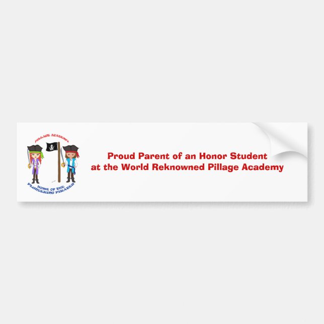 Pillage Academy Autoaufkleber (Vorne)