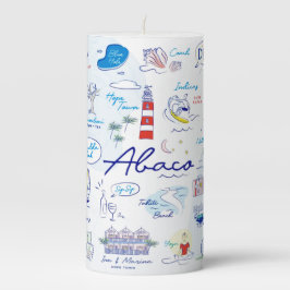 Pillar Candle - "die ABC's of Hope Town" Stumpenkerze