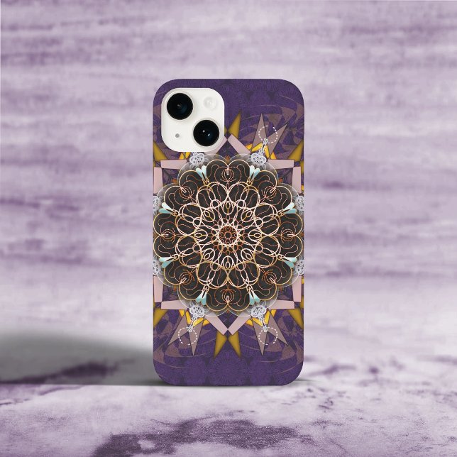 Pillared Thread Tie-In Purpura iPhone 14 Case (Von Creator hochgeladen)