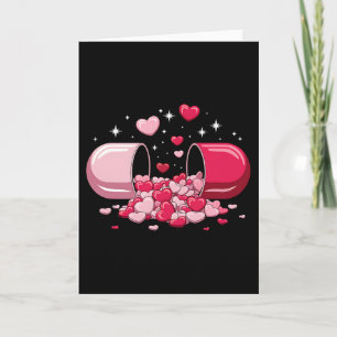 Pillen Herz Liebe Valentinstag Herzen Medizin Phar Karte
