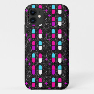 Pillen mit rosa Glitzer Case-Mate iPhone Hülle