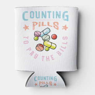 Pillen zählen, um die Bills-Apotheke zu bezahlen Dosenkühler