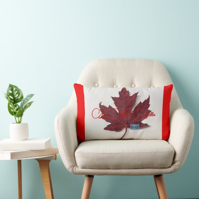 Pillow3-R&W(Maple Leaf-Bella-A)RFPMDesign ©️ 2024 Lendenkissen (Stuhl )