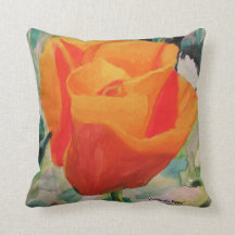 Pillow, 16x16 "Kalifornien Mohnblume" durch