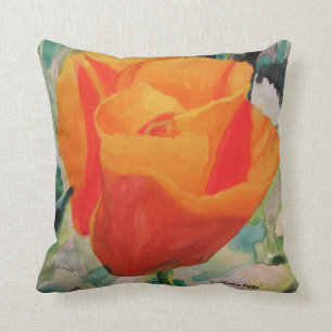 Pillow, 16x16 "Kalifornien Mohnblume" durch Kissen