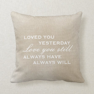 Pillow abgenutzten Vintagen Blick - Liebe Sie Kissen