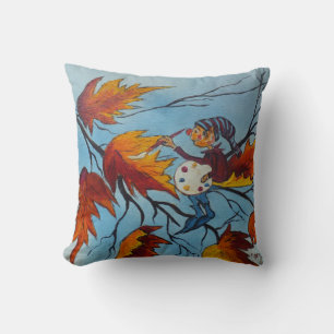 Pillow Ann Hayes Zeichnen von Pixie Painting Kissen