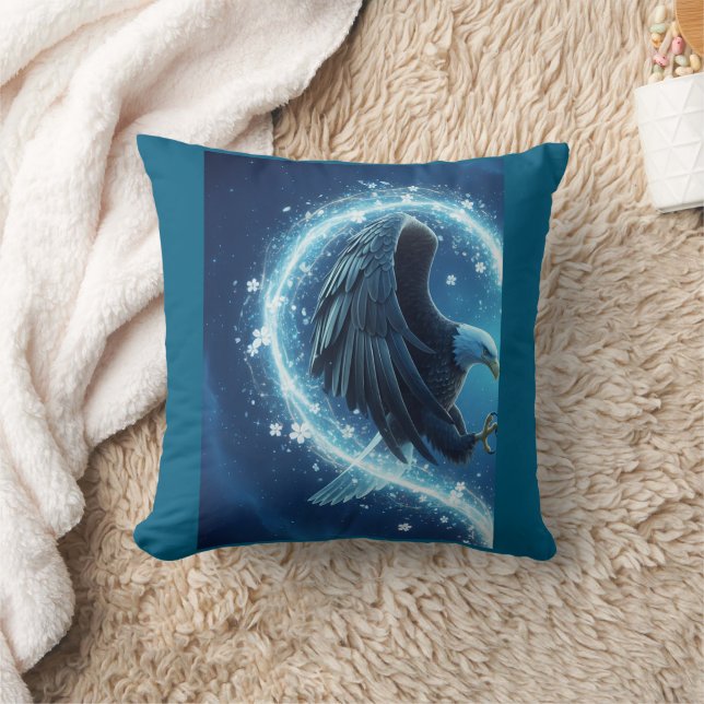 Pillow Bald Eagle Heart - I Will Be With You Kissen (Decke)