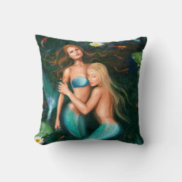 Pillow Beautiful Fantasy Prinzessin mermaids Kissen