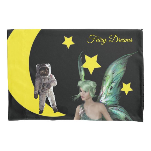 Pillow Case Fairy und Astronaut Kissenbezug (Vorderseite)