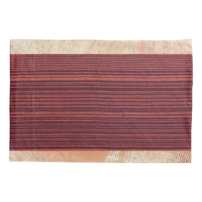 Pillow Case Orange Beige Kissenbezug (Rückseite)