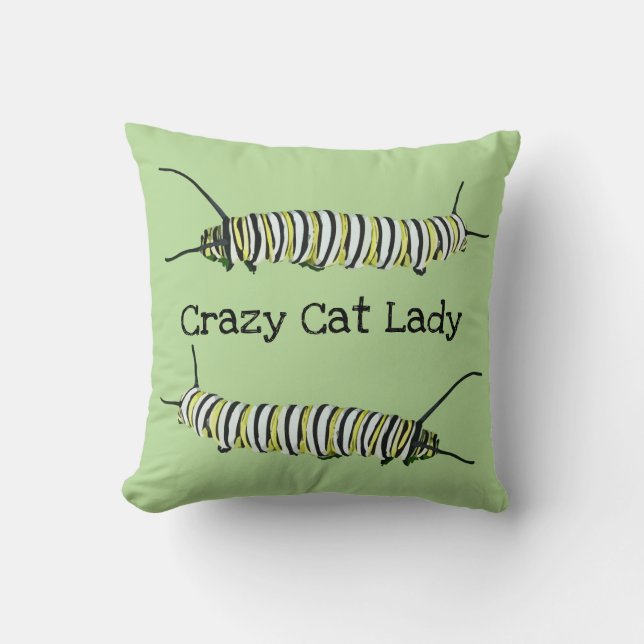 Pillow Crazy Cat Lady Kissen (Vorderseite)
