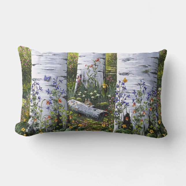 Pillow die "alte Aspen-Waldung " Lendenkissen (Vorderseite)