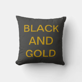 PILLOW GO STEELERS SCHWARZ UND GOLD KISSEN