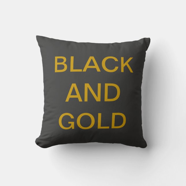 PILLOW GO STEELERS SCHWARZ UND GOLD KISSEN (Vorderseite)