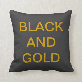 PILLOW GO STEELERS SCHWARZ UND GOLD KISSEN