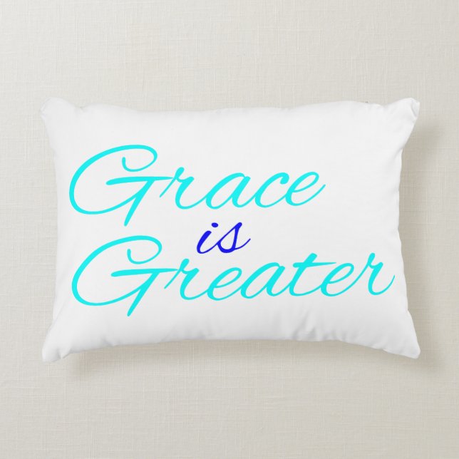 Pillow - Grace ist größer Dekokissen (Vorderseite)