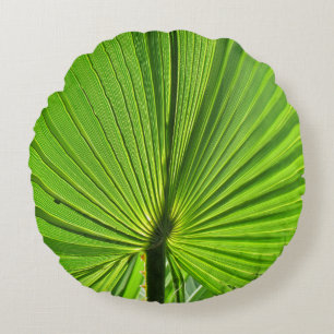 Pillow - Green Palm Frontend Rundes Kissen