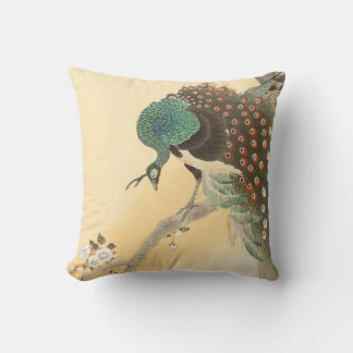 PILLOW JAPANISCHER PEACOCK MIT PERSÖNLICHEM INTIAL KISSEN