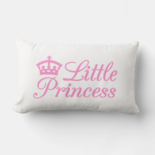 Pillow kleine Prinzessin des Entwurfs, mit rosa Lendenkissen (Vorderseite)