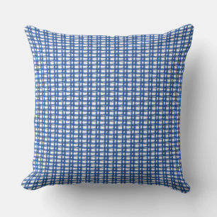 Pillow - Loose Weave Pattern in Dark Blue Kissen