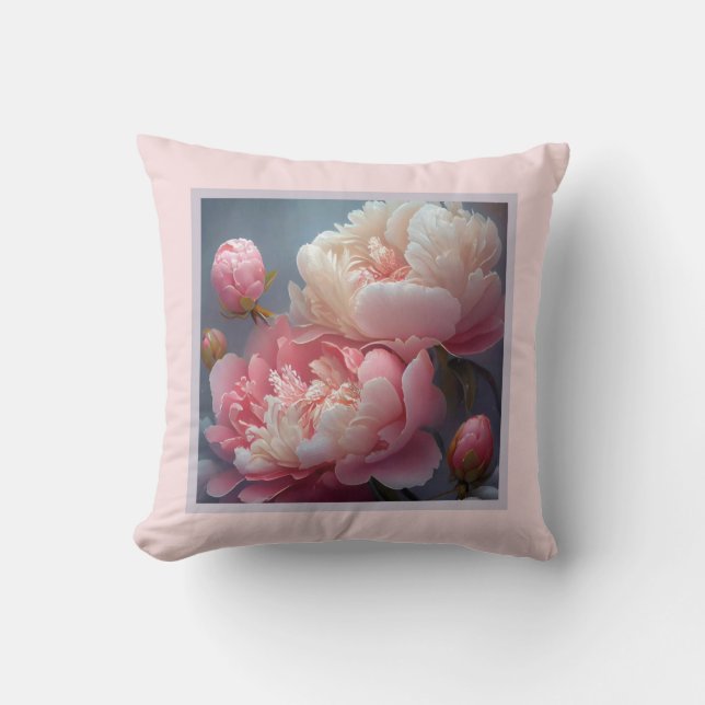 Pillow - romantische Blütenpracht, Blume Peak, Pao Kissen (Vorderseite)