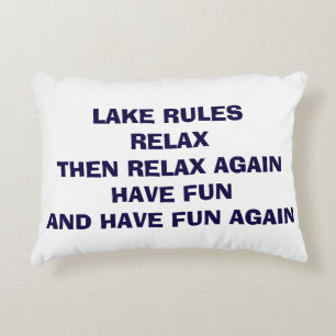 PILLOW SAGT "LAKE REGELN" UND HAT JETZT FUN/RELAX! DEKOKISSEN