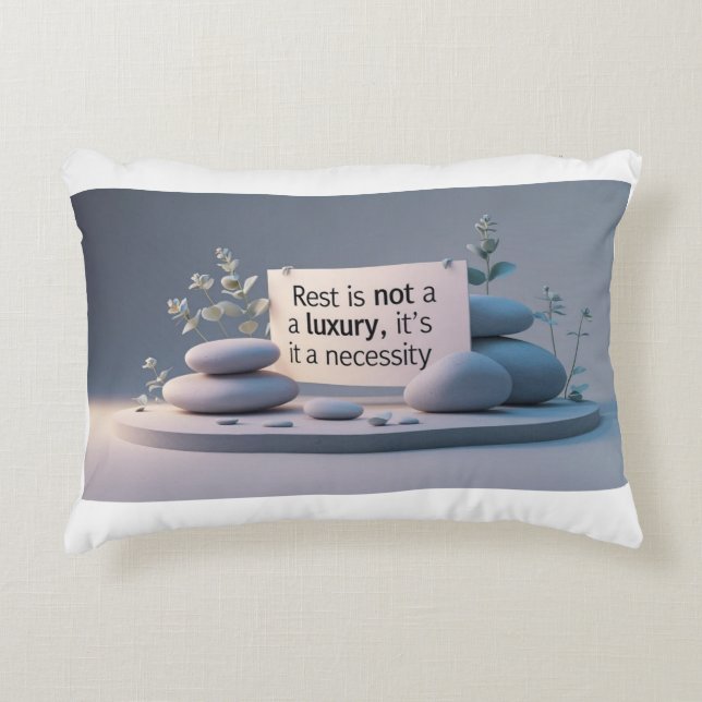 Pillow - Self-Care Quote Throw Pillow Dekokissen (Vorderseite)