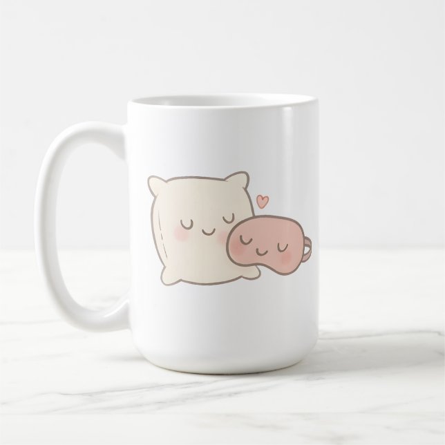Pillow & Sleep Mask Kaffeetasse (Links)