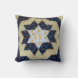 Pillow - Star Quilt Muster Kissen