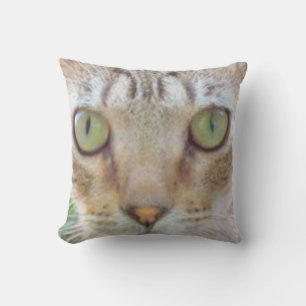 Pillow - Tabby Cat Face Kissen