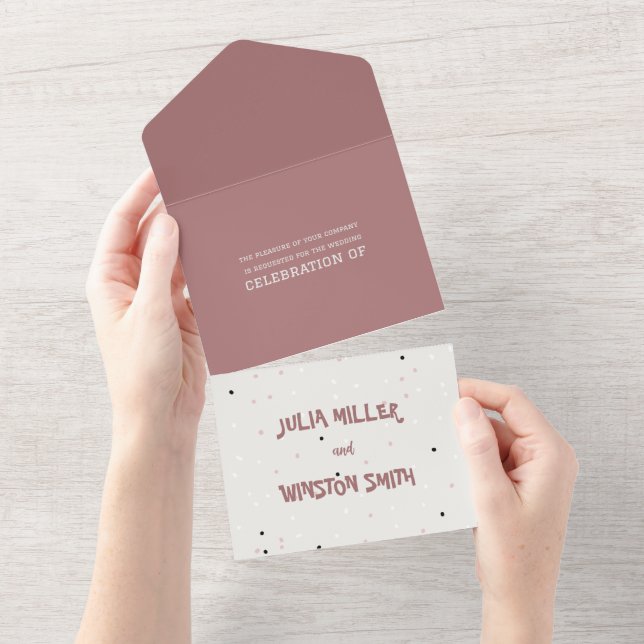 Pillow Talk Collection Einladung Hochzeit (Abreißen)