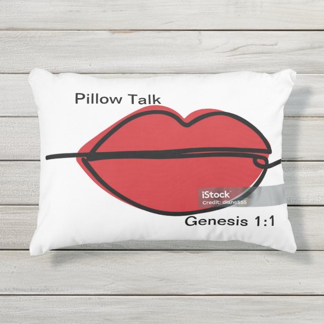Pillow Talk Kissen Für Draußen (Vorderseite)
