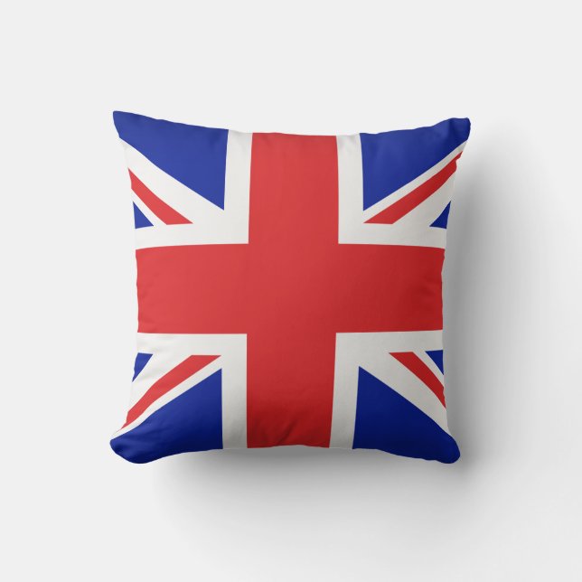 Pillow-Throw-Pillow-British-Flagge Kissen (Vorderseite)